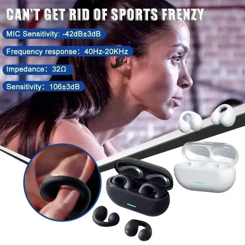 New Original T75 Bone Conduction Wireless Bluetooth 5.3 Headphones Sports Earphones HiFi Sound Quality Waterproof TWS Headset